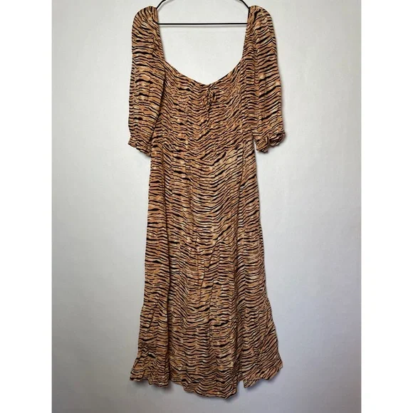 Faithfull The Brand Wyldie Midi Dress Size 6 - Picture 5 of 10